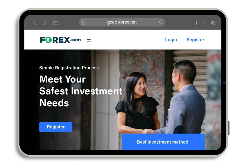 Figure 9: Example of fake brokerage websites using a legitimate broker’s logo