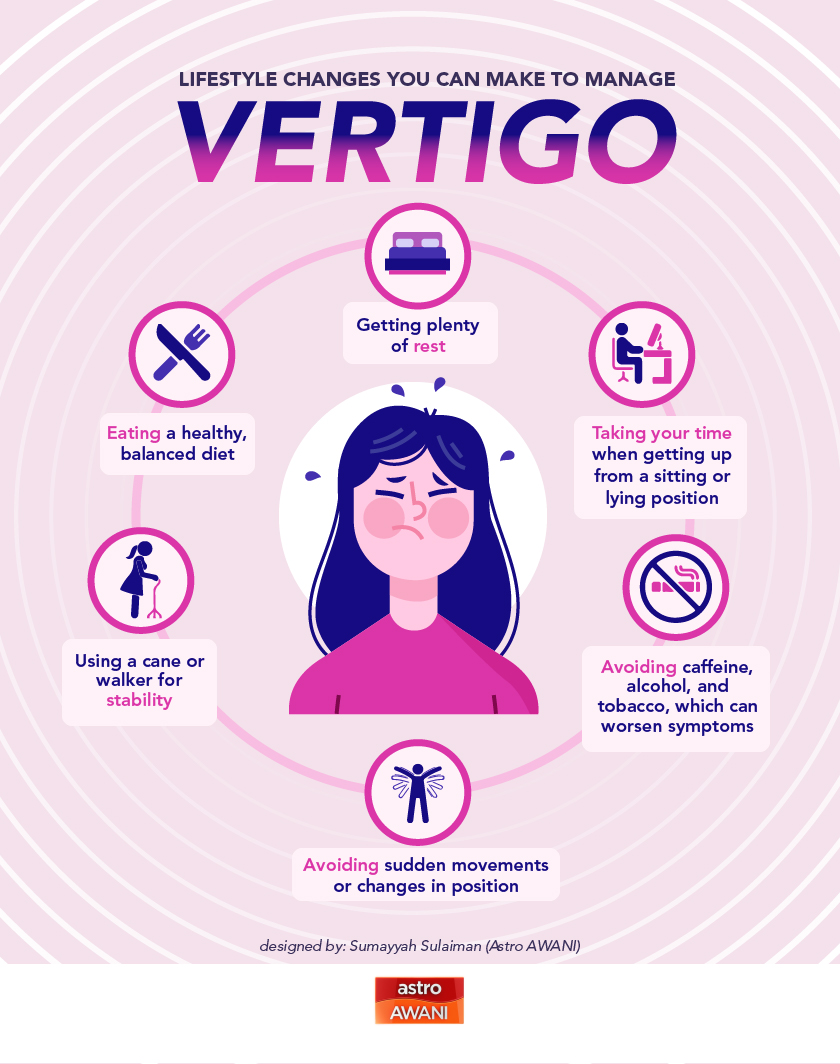Treatment for vertigo depends on what's causing it. - Astro AWANI