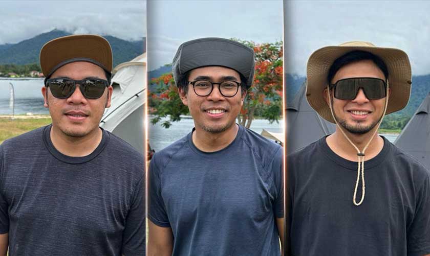 Hanis (kiri), Shamsul (tengah) dan Jaslin (Kanan) ketika ditemubual di ODF23 - Foto/HafiziRosli