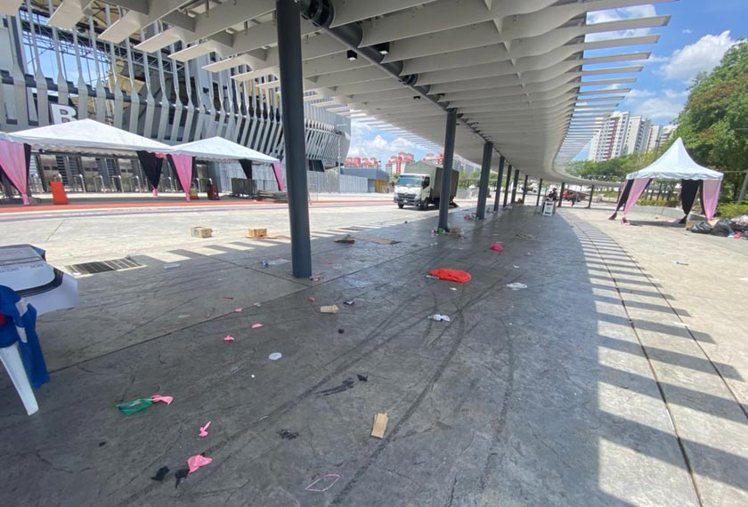 Setiap kali anjuran acara besar, isu sampah dibuang merata tidak berkesudahan. Gambar: Astro AWANI