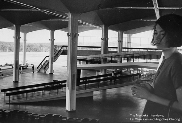 The now demolished Subang Airport getting ready for opening day.