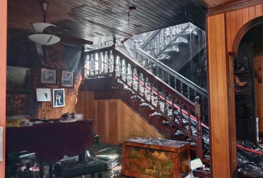 di Taman Dinding, Ayer Tawar, Beruas hari ini. - Foto JBPM Perak