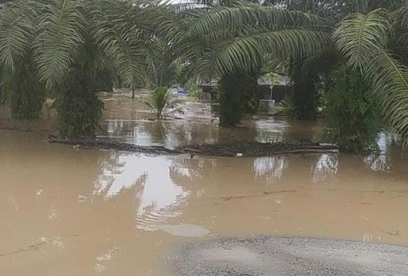 Kawasan yang dilanda banjir. - Foto JBPM
