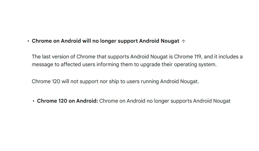 Google Chrome on Android