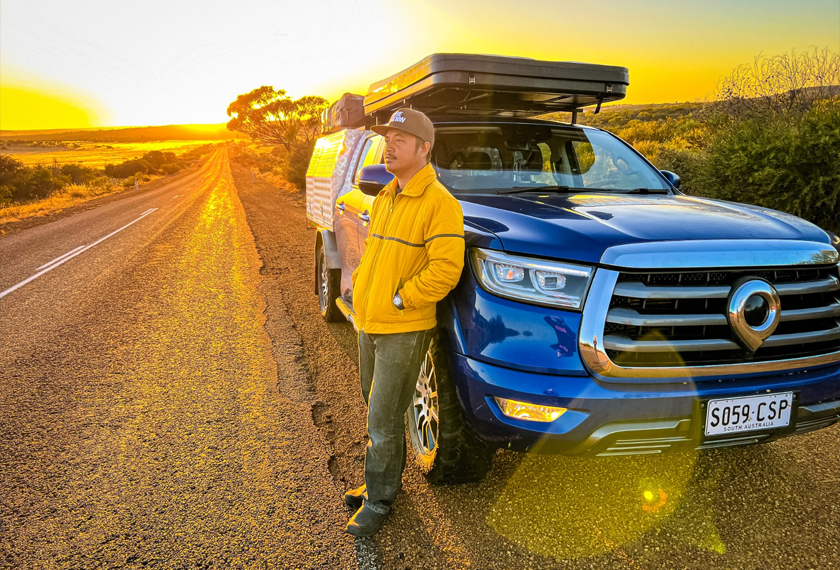 Dalam perjalanan ke Cunderdin, ada banyak landskap menarik untuk foto.