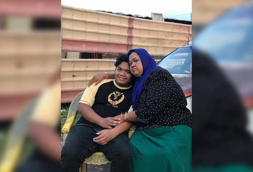 Foto Nik Nor Diana bersama anaknya, Muhamad Nadim. - Foto Sinar Harian