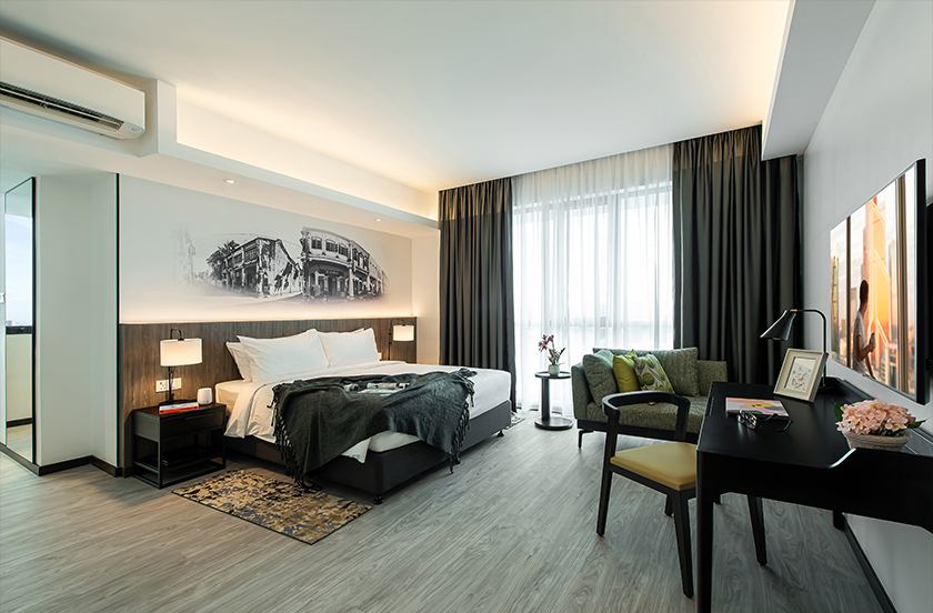 Citadines menyediakan pilihan penginapan jenis studio dan apartment.