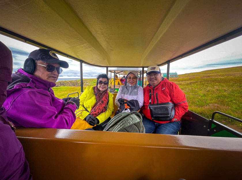 Kereta api traktor di Grimsey.