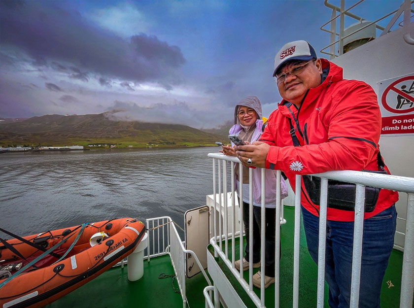 Menaiki Feri pengangkut ke Pulau Grimsey. - RareTV