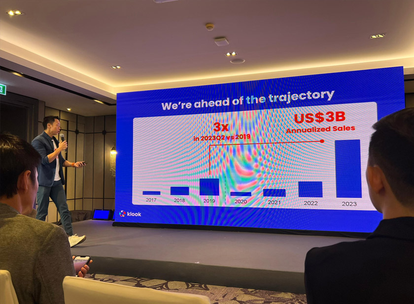 Nilai tempahan tahunan Klook kini mencapai AS$3 bilion.
