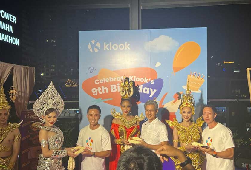 Ulang tahun kesembilan Klook di Bangkok, Thailand, minggu lalu