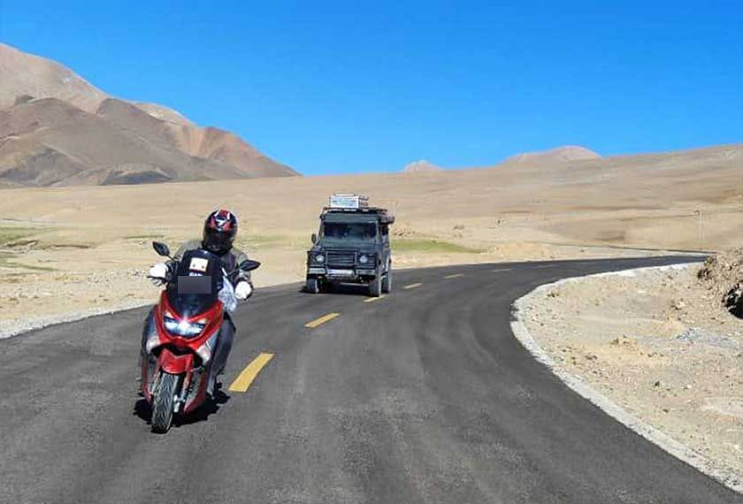 Mohammad Lasim membuktikan dengan semangat kental segalanya dapat direalisasikan termasuk menjelajah di tujuh negara sejauh 30,000 kilometer dengan menunggang motosikal secara solo. --fotoBERNAMA