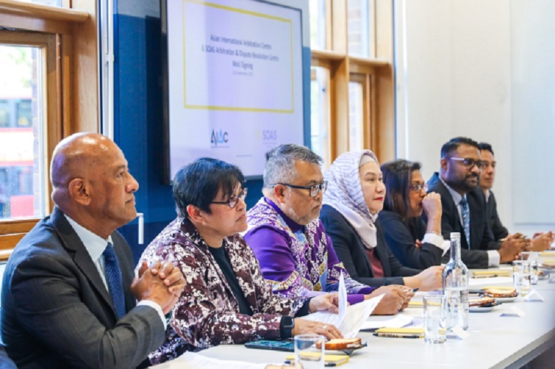 The MOU will see the Asian International Arbitration Centre and SOAS University of London, Arbitration and Dispute Resolution Centre promote best practice in alternative dispute techniques.