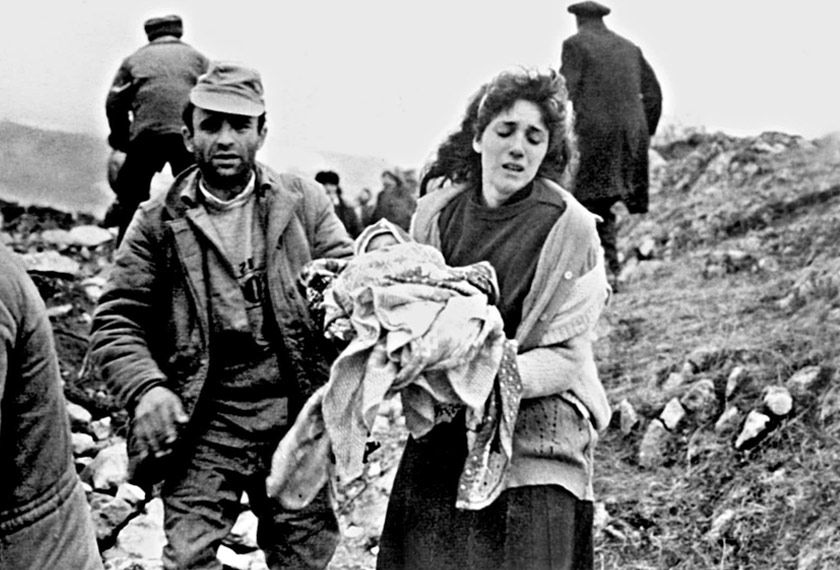 Azerbaijanis expelled due to occupation of Armenia. - Pics via Dr Elsevar Salmanov