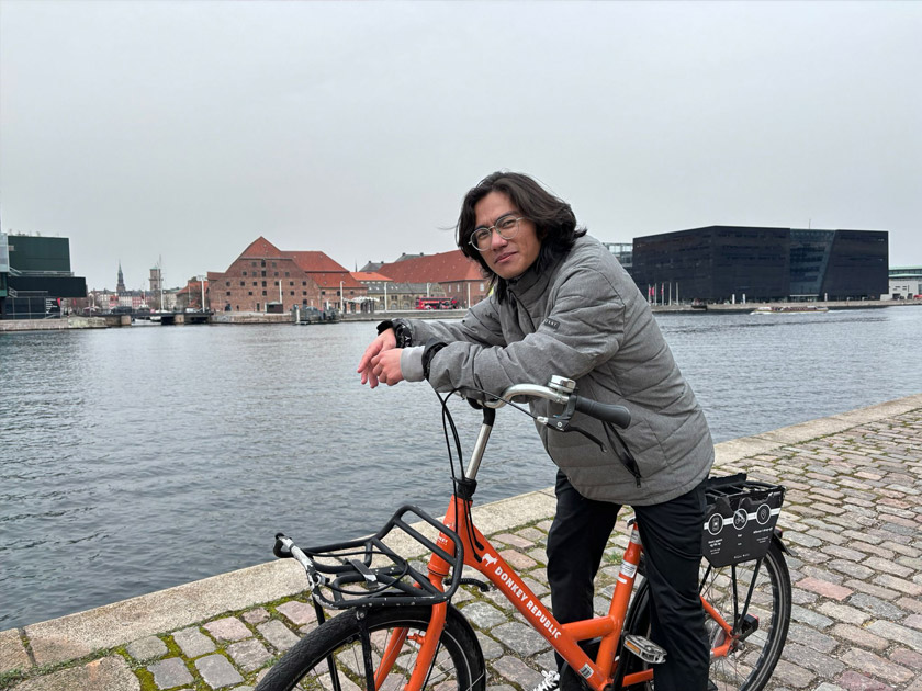 Berbasikal di Copengahen sangat menyenangkan termasuk di bulan puasa.