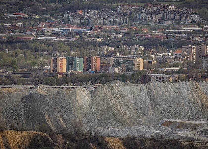 The mining town of Bor is seen from a hill near the village of Krivelj, Serbia. - Marko Djurico/REUTERS