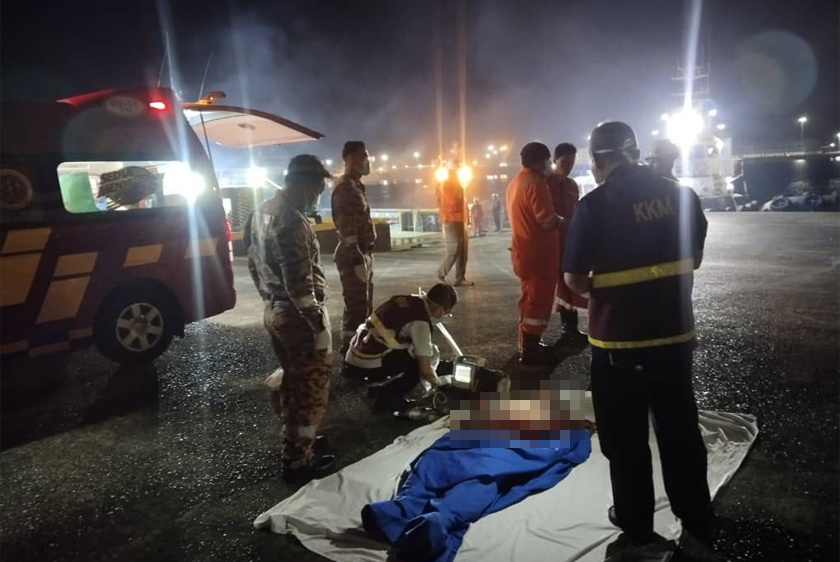 omba mengesahkan pihaknya dimaklumkan tentang insiden tersebut sekitar jam 12.57 tengah malam Sabtu. - Foto JBPM Sarawak