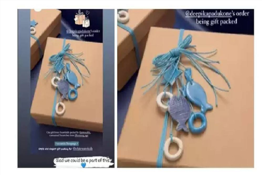 Kotak hadiah yang didakwa akan diberikan kepada keluarga dan rakan rapat pasangan ini.