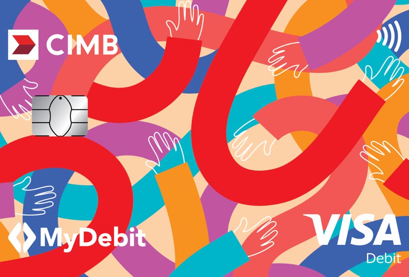 CIMB akan menyumbang RM2 kepada Gabungan Anak-Anak Palsi Serebrum (GAPS), sebuah badan bukan kerajaan (NGO) yang memperkasa kanak-kanak palsi serebrum menerusi peralatan rehabilitasi dan program-program pemerkasaan, untuk setiap kad debit Visa yang dikeluarkan