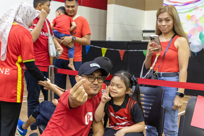Kanak-kanak istimewa teruja bersama ibu bapa dan penjaga mereka yang turut hadir ketika acara tahunan Hari Sukan SPARK CDC. – Gambar SPARK CDC