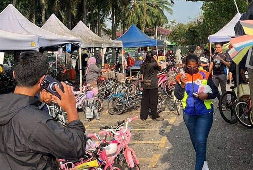 Pemeriksaan ke atas khidmat sewa basikal di Taman Tasik Titiwangsa. - Foto Sinar Harian