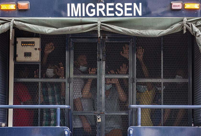 Jabatan Imigresen Malaysia (JIM) membuka cerita Tahun Baharu 2024 dengan menggempur 'port' warga asing di Brickfields, Kuala Lumpur pada Isnin.