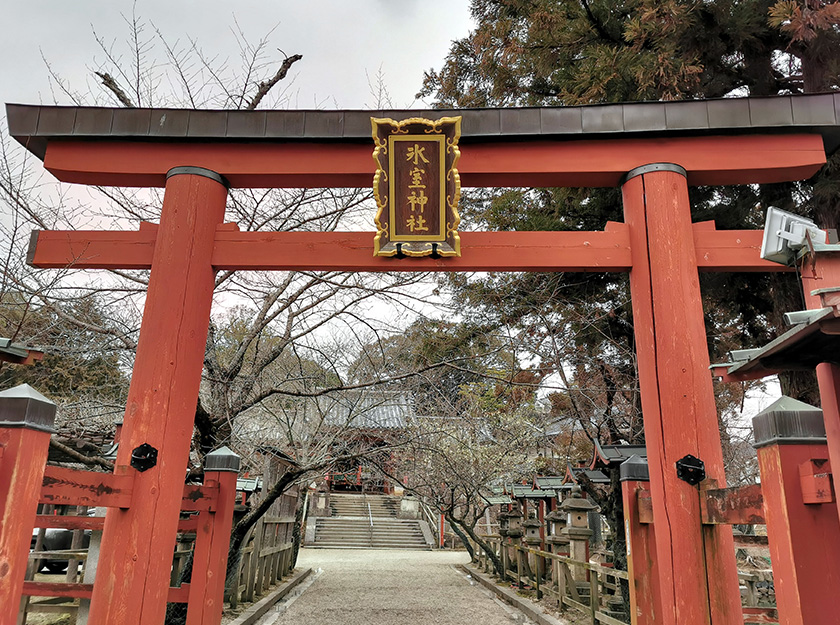 Pintu gerbang Torii berwarna merah jambu di pintu masuk kuil Himuro di bandar Nara. --fotoBERNAMA