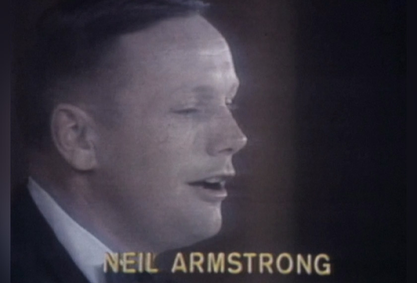 As commander of the Apollo 11 mission, Armstrong became the first human to set foot on the moon on July 20, 1969.  - Screenshot/NASA/NBC/REUTERS 