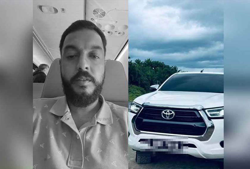 Mayat Naufal Abdul Rashid, 35, ditemukan selepas pihak polis mendapat maklumat berhubung sebuah kenderaan terbakar di kawasan ladang tersebut.