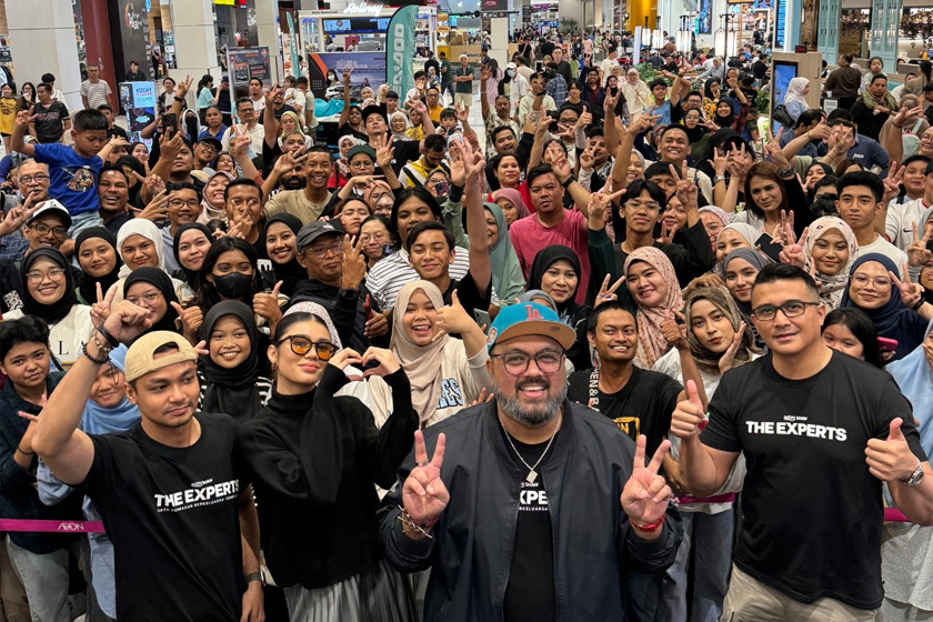 Barisan Pelakon The Experts Diserbu peminat di TGV Tebrau City.