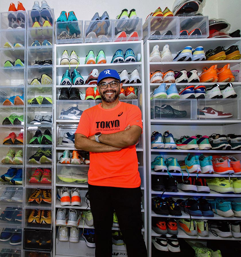 Aktif sukan larian sejak lapan tahun lepas, Airulmi tidak menyangka beliau kini memiliki lebih 300 pasang kasut larian pelbagai jenama dengan nilai keseluruhan mencecah RM65,000. - fotoBERNAMA