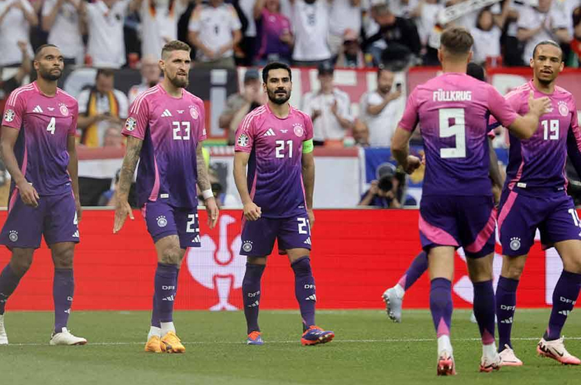 Pasukan Jerman memaki jersi 'away' berwarna ungu ketika menentang Hungary pada perlawanan kedua Euro 2024 baru-baru ini. - Foto Agensi