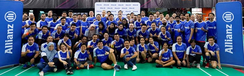 Kejohanan Allianz Media Badminton 2024 yang keempat menampilkan sepuluh pasukan termasuk pasukan Allianz Malaysia. - Foto Astro