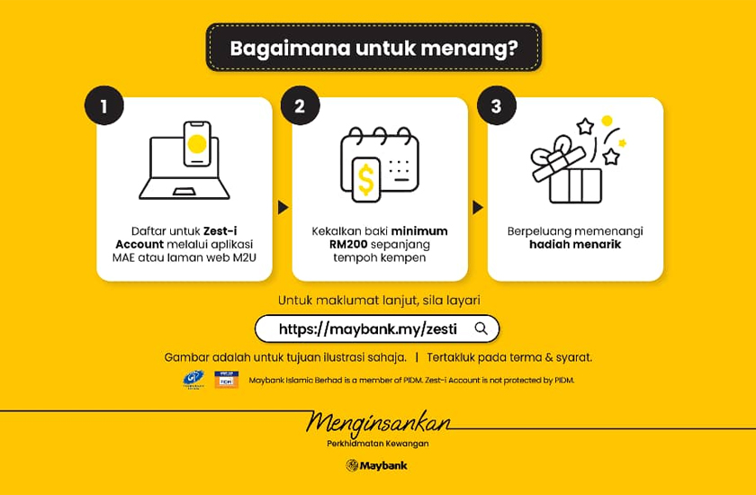 Buka Akaun Pelaburan Mudarabah: Zest-i Maybank Islamic di mana sahaja pada bila-bila masa.