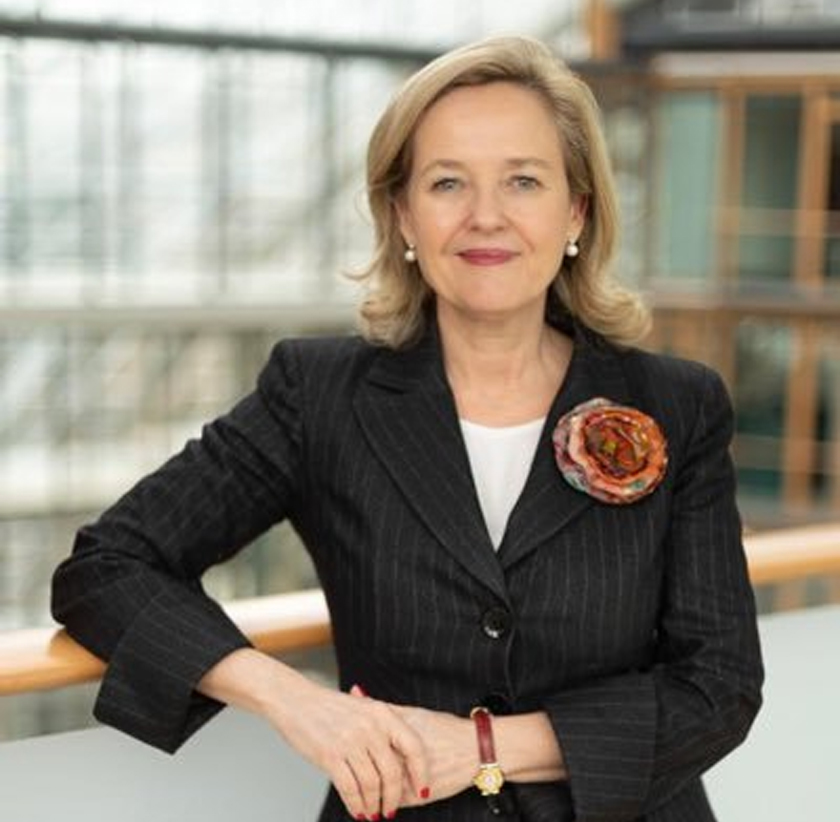Nadia Calvino is currently President of the European Investment Bank - the first woman to lead the EIB. - via WEF