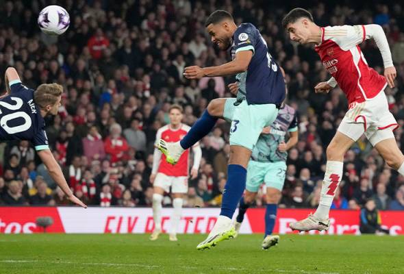 Havert EPL: Tandukkan emas Havert pacu Arsenal ke puncak liga | Awani
