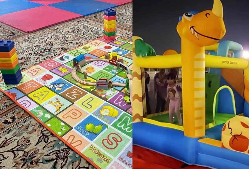 Antara tarikan disediakan adalah tempat permainan selain meja bagi membolehkan petugas mengadakan aktiviti bersama anak-anak jagaan.