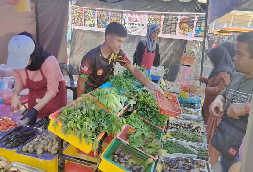 Kebanyakan ulam jualan Muhammad Faiz diperoleh dari kawasan kampung di sekitar Pokok Sena dan Alor Setar selain ditanam sendiri di kawasan rumah.