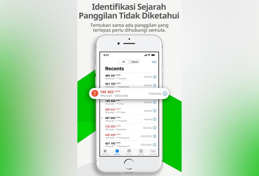 Whoscall merupakan satu-satunya aplikasi anti-scam yang disahkan oleh PDRM, dengan kerjasama menggunakan sistem Semak Mule CCID PDRM untuk melindungi daripada panggilan 'scam'.
