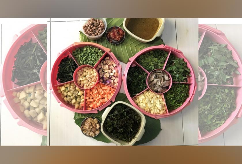 Antara bahan digunakan untuk memasak bubur pedas. - Gambar/ Sinar Harian