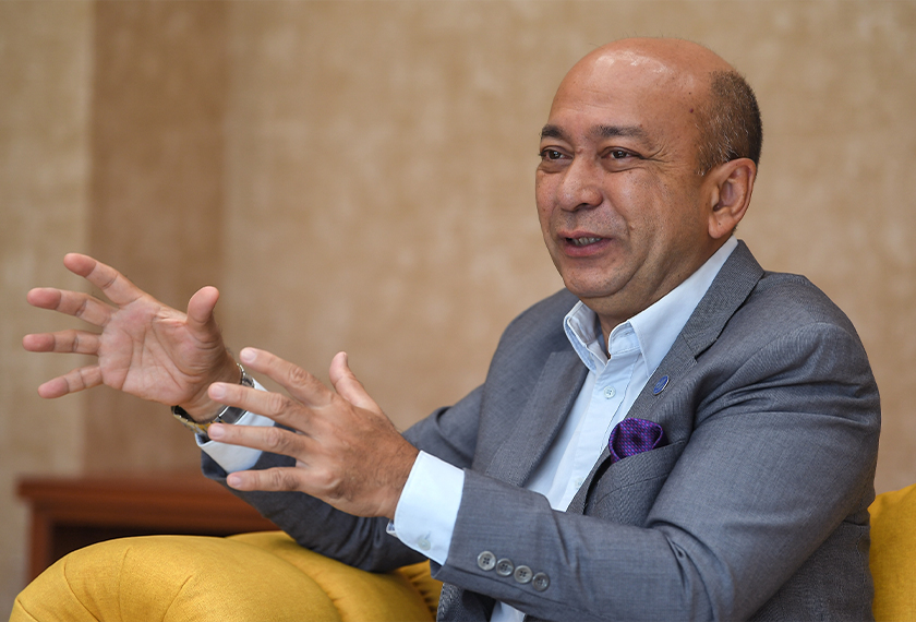 Naib Canselor Universiti Malaysia Perlis (UniMAP) Prof Datuk Dr Zaliman Sauli memberi penerangan ketika temu bual bersama Bernama baru-baru ini. - Foto BERNAMA