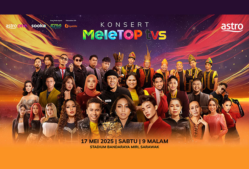 Barisan artis ternama yang bakal menjayakan Konsert MeleTOP TVS di stadium Bandaraya Miri pada 17 Mei ini.