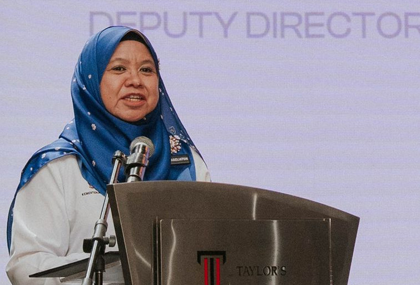 Fadzliaton Zainudin ketika merasmikan majlis Anugerah RISE Educator & Conference 2025. - Foto Taylor’s College