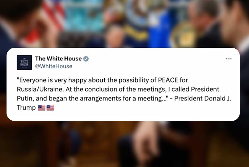 Screenshot of X post from US President Donald Trump - via REUTERS