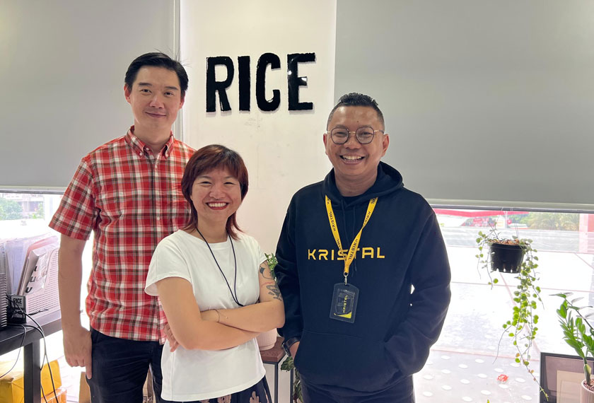 Di RICE, bersama Espin & Andy