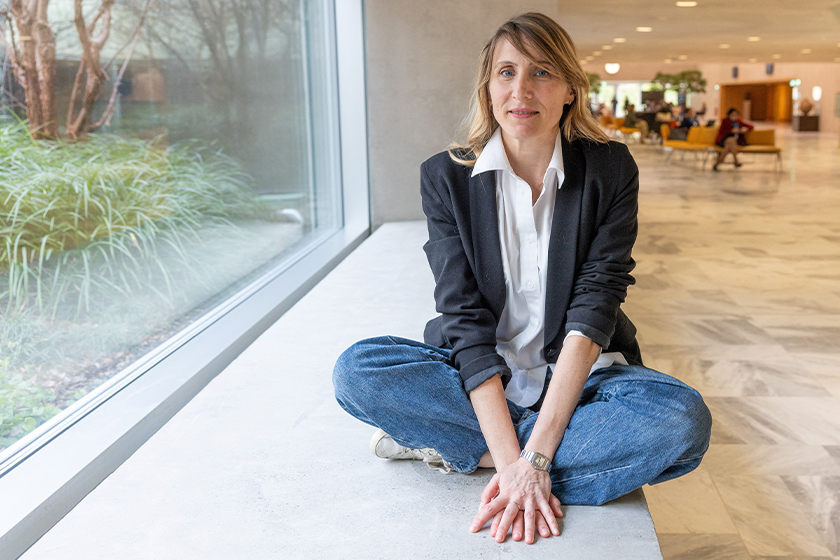 WHO staff member Tania Cernuschi poses after an interview with Reuters after launching the One Dollar, One World campaign to raise funding for the World Health Organization after U.S. President Donald Trump's withdrawal from the UN agency in Geneva, Switzerland, January 28, 2025. - REUTERS