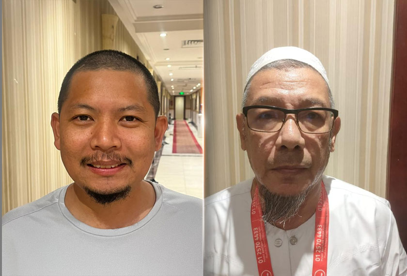 Shaharul Akmar Muhamad (kiri) dan Khairudin Ahmad.