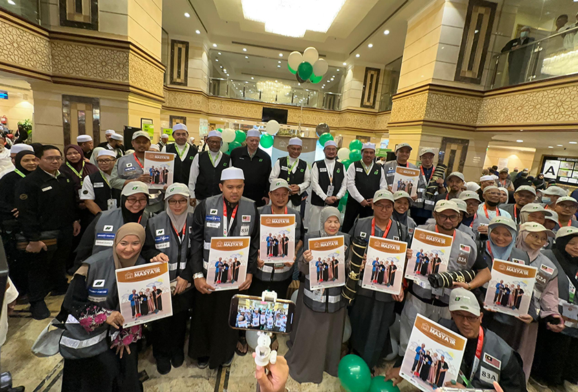 Pelancaran Kempen Kebersihan Masyair di Hotel Abraj Al Tayseer, di sini hari ini. - Foto Astro AWANI