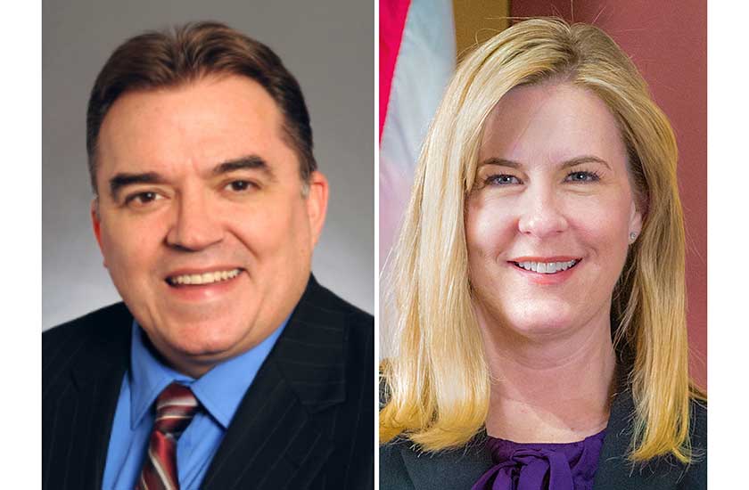 Senator John Hoffman dan Melissa Hortman. (Foto AP)