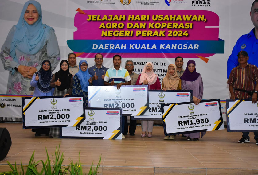 Bantuan Geran Usahawan Perak membantu PKS Perak meningkatkan kapasiti perniagaan.